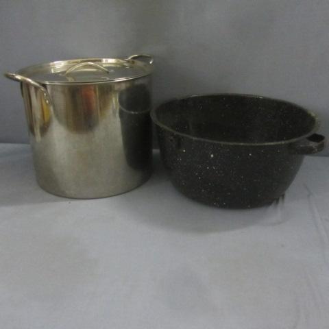 Blue Enamel, Stock Pot