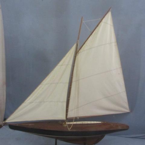 Teak Sailboat Model