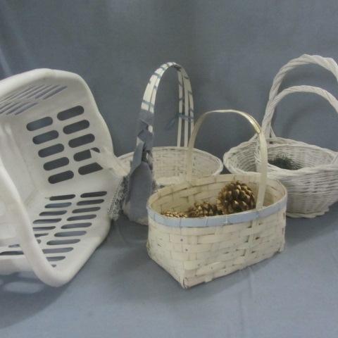 White Wicker Baskets
