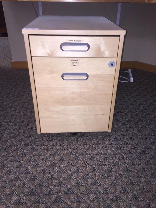 lot 105 image: Lockable file cabinet with hidden drawers. I ...