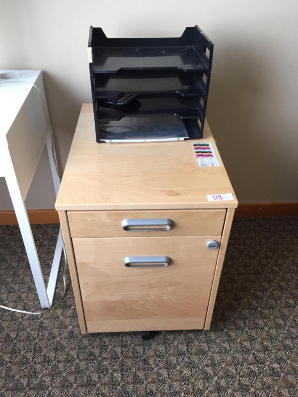 lot 118 image: Lockable file cabinet with hidden drawers. I ...
