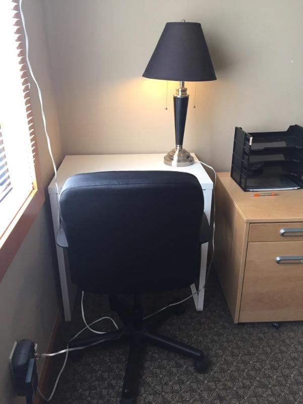 lot 120 image: White Desk 29" X 19 34" X 29 12&q...