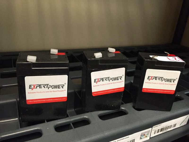 lot 127 image: 3 Expertpower emergency batteries ExpertPower...