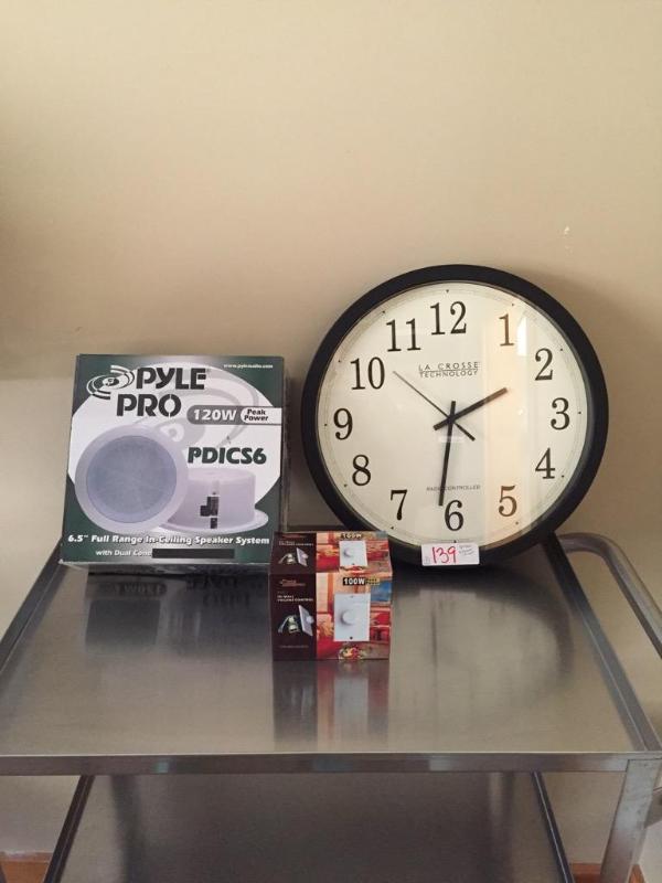 lot 139 image: La Crosse Technology Radio Controlled clock 1...