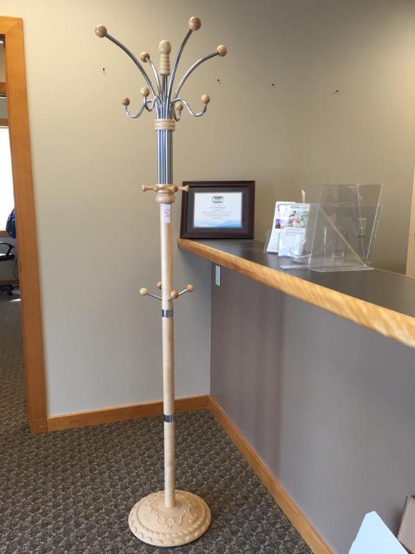 lot 69 image: Wood coat hanger 72"...