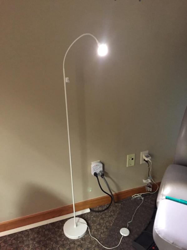 lot 96 image: IKEA power supply floor lamp 64"...
