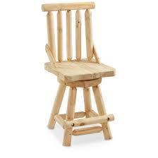 CASTLECREEK Log Swivel Bar Stool
