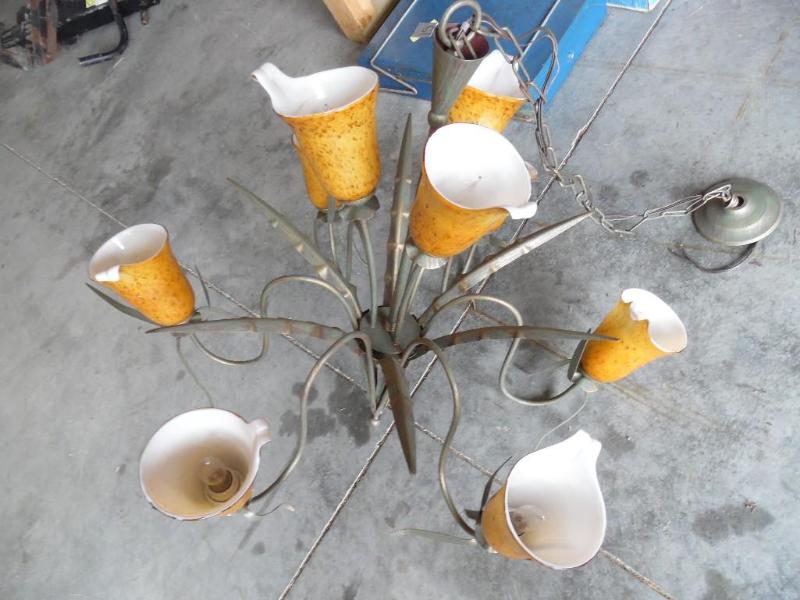 Glass chandelier