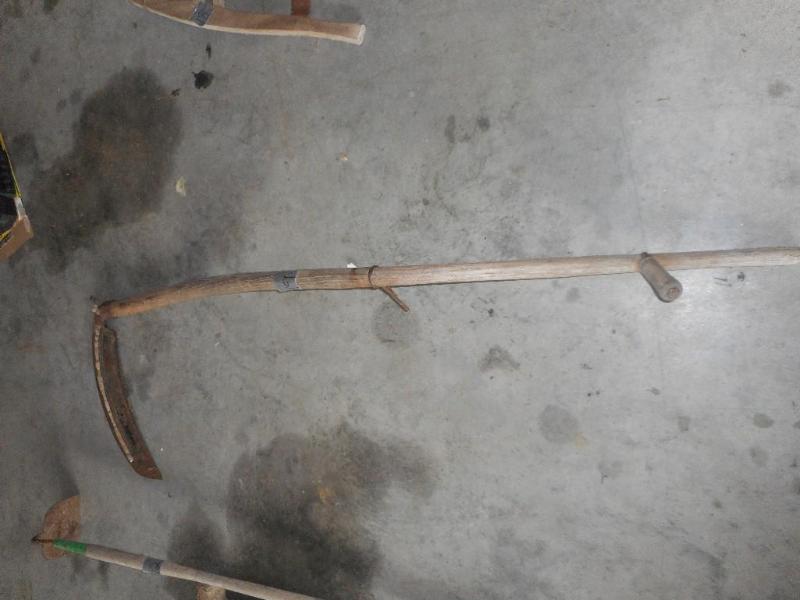 Antique hay scythe