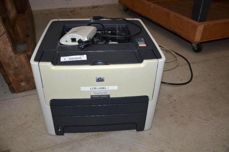 lot 114 image: HP laserJet 1320 printer with driver disk...