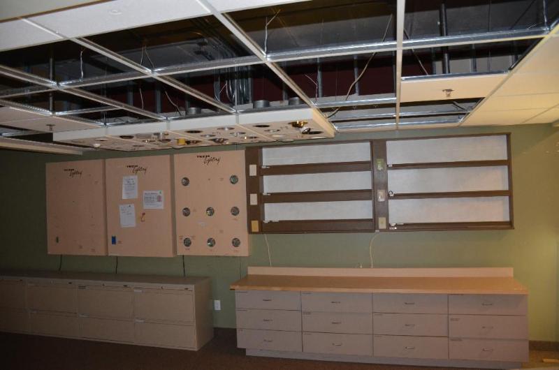 lot 23 image: 5 wall mount light display blocks 36x48 35x4...