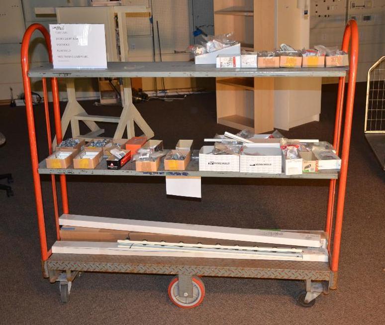 lot 26 image: Steel Utility Cart 15x64x60 by Win-Holt...