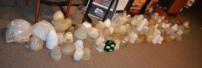 lot 44 image: Lot of light fixture  globes. Bring your...