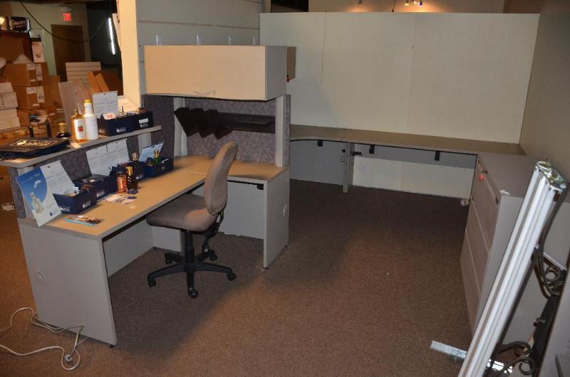 lot 8 image: 2 Desk stations - Deskcounter (desk 48"...