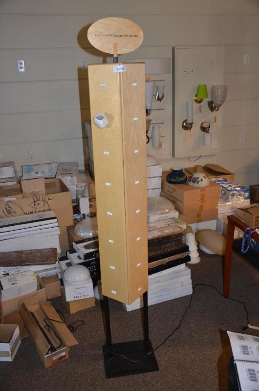 lot 82 image: Free standing display 72" tall...