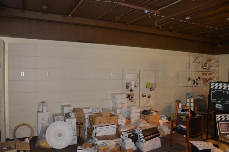 lot 83 image: Nine Lighting hanging display boards. Lights ...