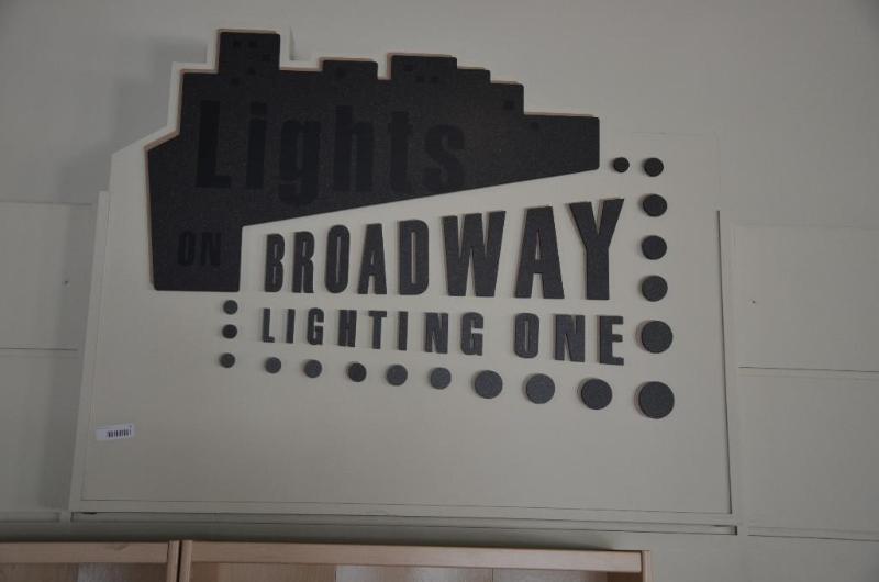 lot 9 image: Lights on Broadway sign 39&quotx48"...