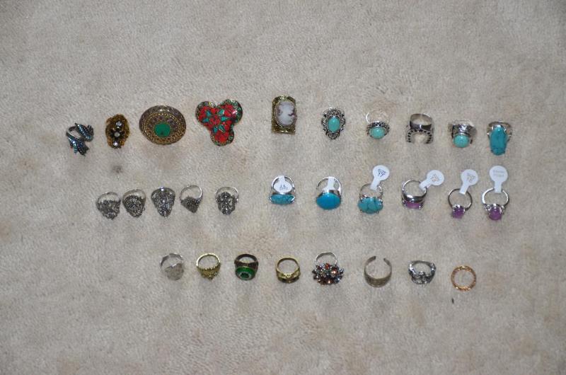 Jewelry - rings , Cameo, owl, chief...