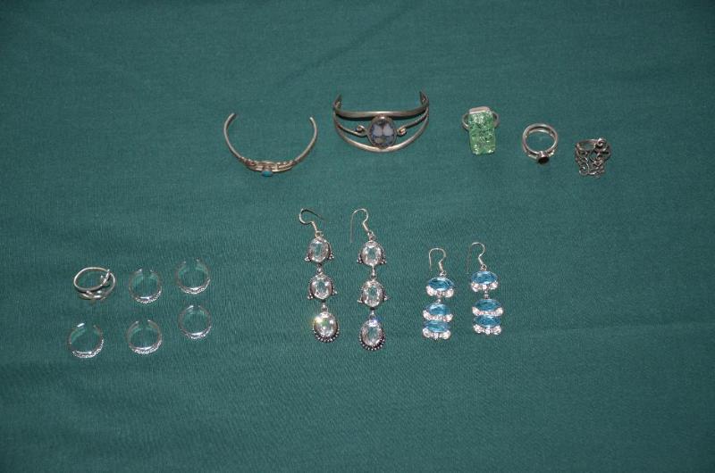 Jewelry - earrings, rings, bracelets - The si...