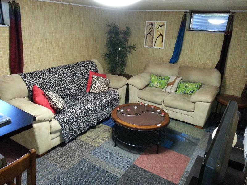 Leather Couch 88&quot and love seat 67&quot...