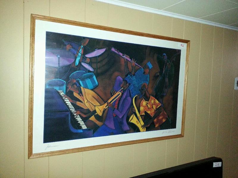 Signed print &quotJammin&quot by Fana Powel...