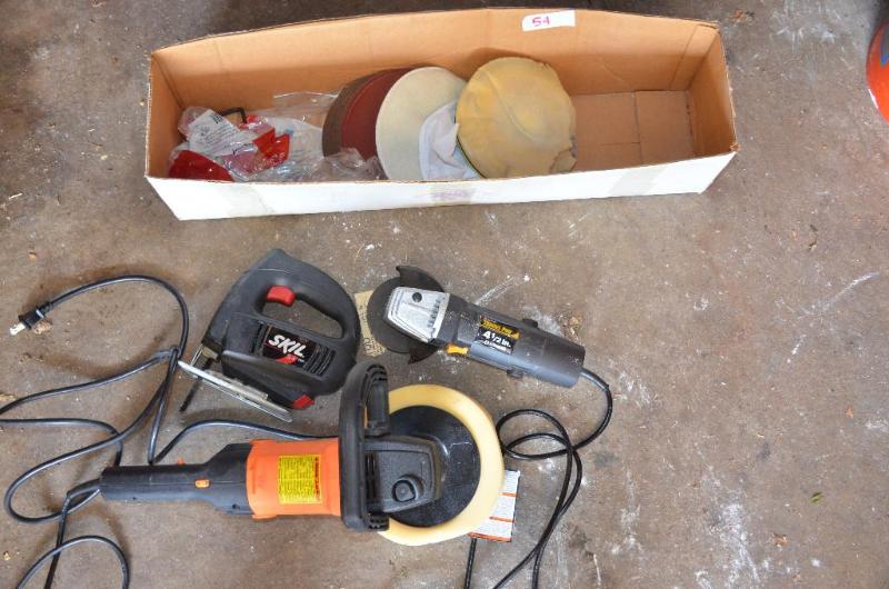 Tools - Skill jig saw, Chicago angle grinder ...