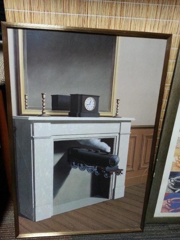 Framed Print of an engine by Maquire 21x32&qu...