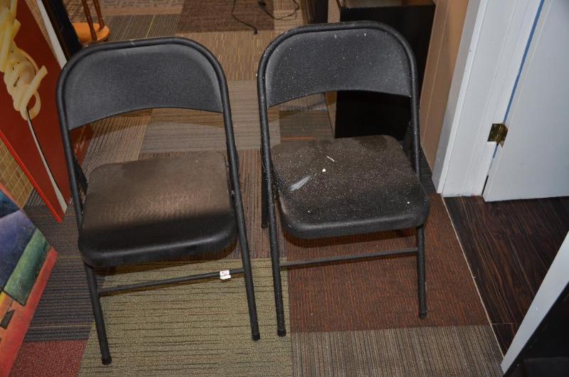 Two folding chairs....