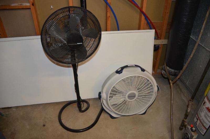 Windmachine fan &amp Holmes fan on stand...