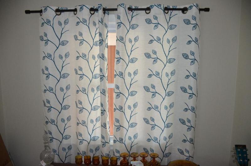 Window curtains two sets , blue , one set 82x...