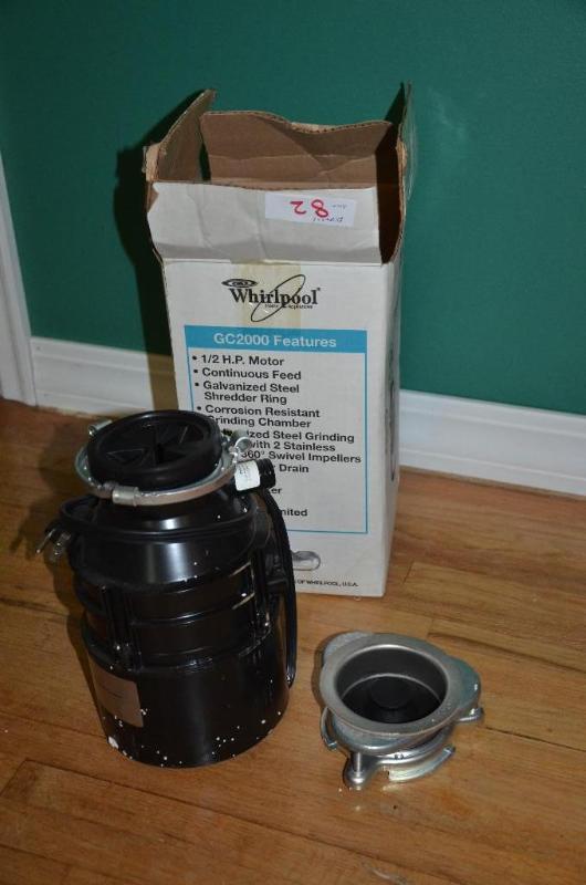 New Whirlpool GC2000 garbage disposal...
