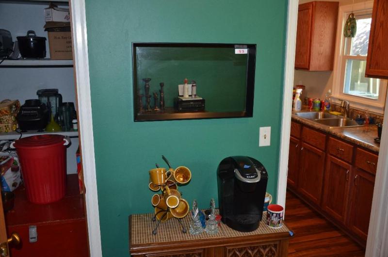 Wood framed mirror 26x16&quot...
