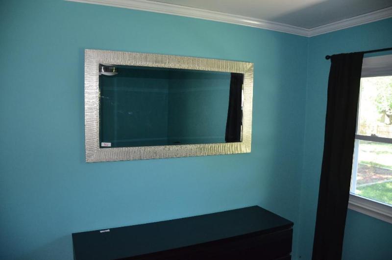 Framed mirror 55x30&quot...