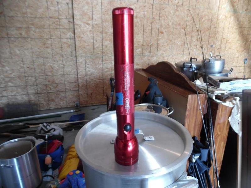 Thermos and Mag-Lite