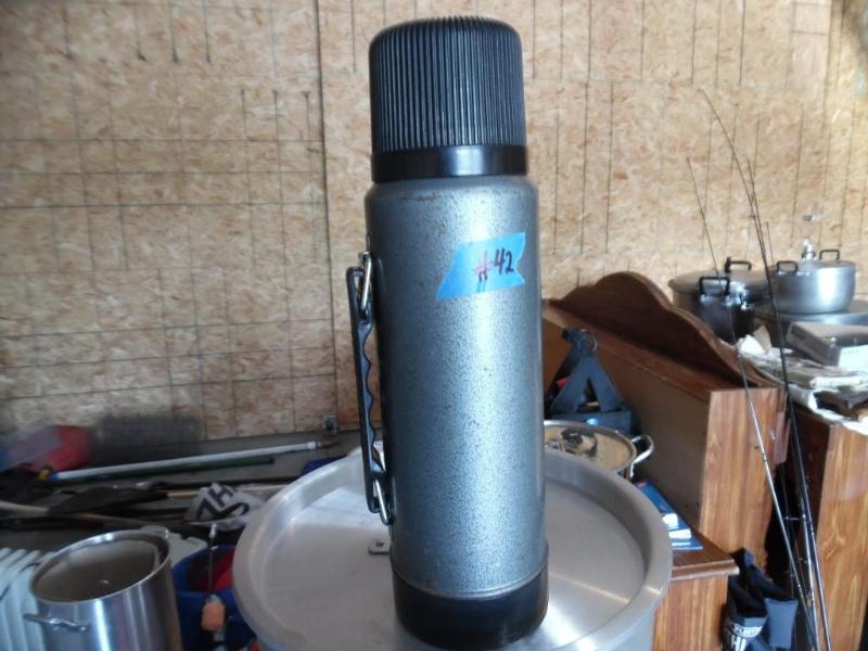 Thermos and hunting bag