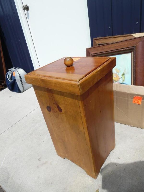 Wooden Garbage Can or Potato Bin
