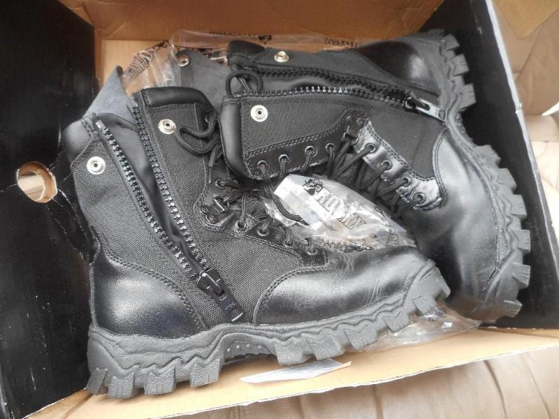 lot 23 image: Rocky Alpha Force Mens Side-Zip Duty Boots, Waterproof