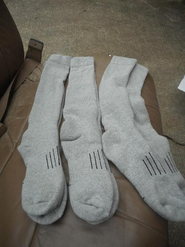 lot 39 image: 3-Pk. of Guide Gear Cotton Blend Western Boot Socks