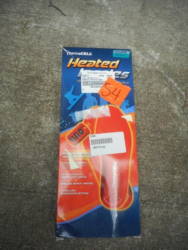 lot 54 image: Thermacell Heated XXL Insole