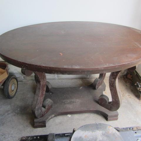 Harp Leg Library Table
