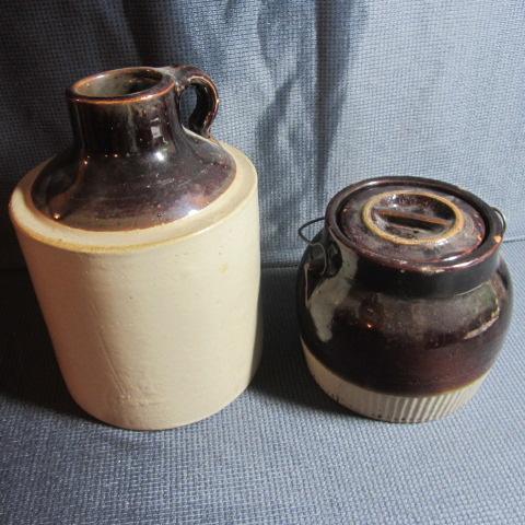 Wide Mouth Jug, Bean Crock