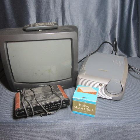 Orion Television, Projector, Alarm Clock