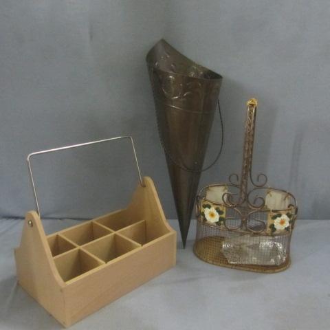 Metal Basket, Planter