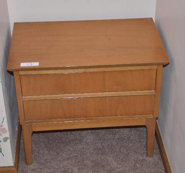 lot 13 image: Dixie Mid century night stand 15&quotx20&quo...