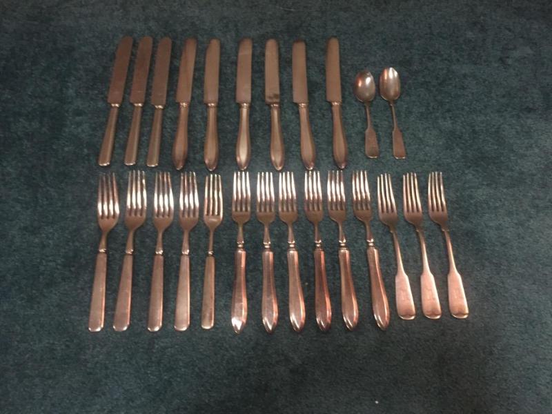 lot 55 image: Community silverware set, silver plated....