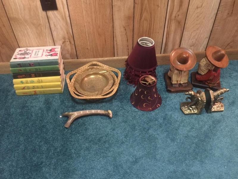 lot 58 image: Lot of misc. items including BMP dog bookend...