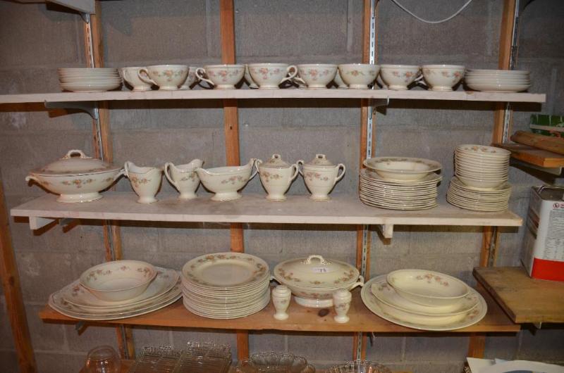 lot 73 image: Large lot of Eggshell Georgian china by Homer...