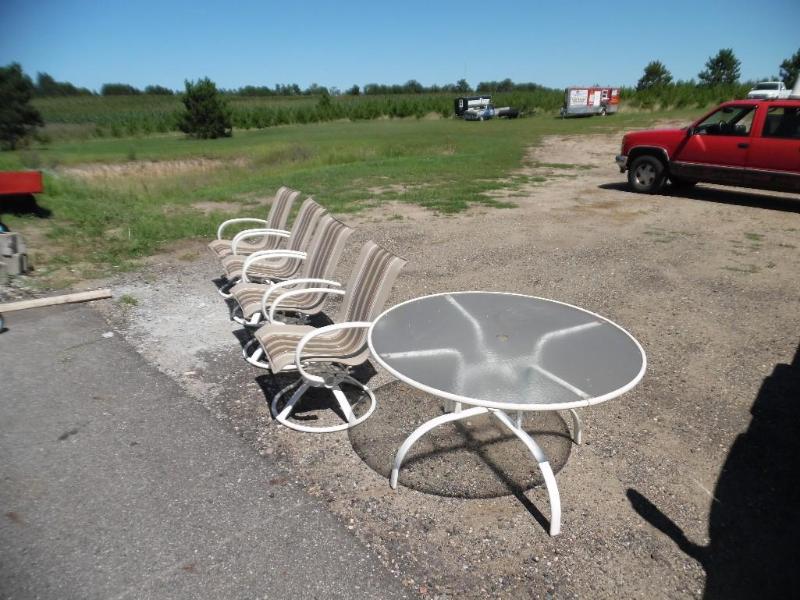 Patio table and chairs