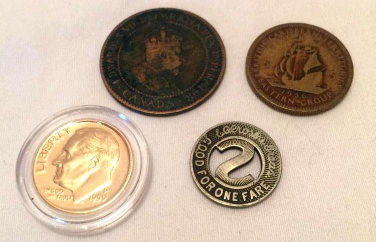 lot 40 image: 1999 24k gold plated dimeThe St. Paul City R...