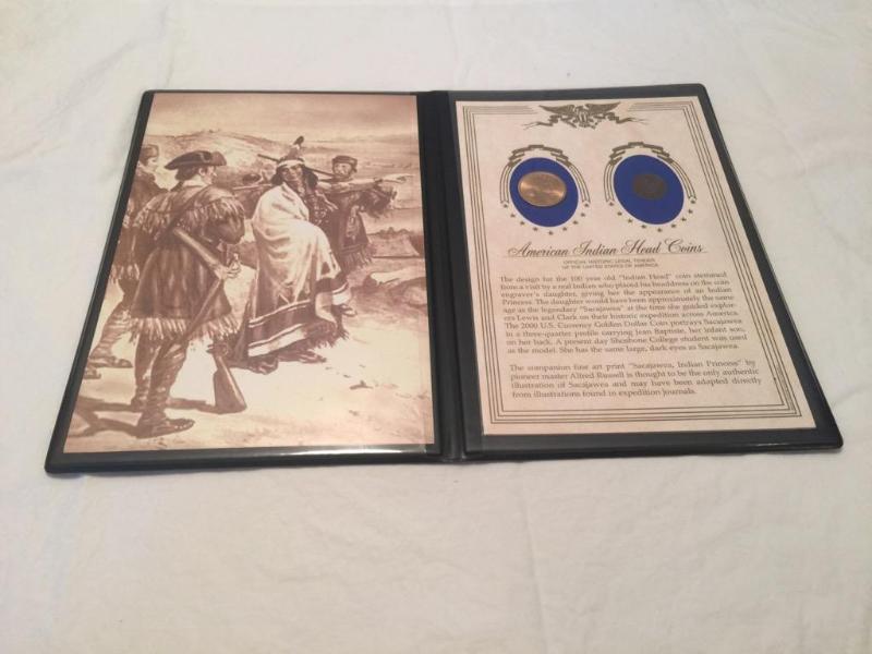 lot 44 image: American Indian Head Coins 100 year old &quo...